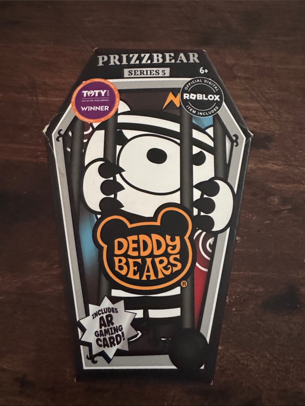 NIB Deddy Bears Prizzbear Series 5 Plush Toy - Black & White